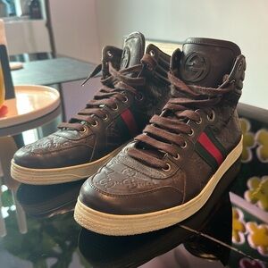 Vintage guccissima high top sneaker